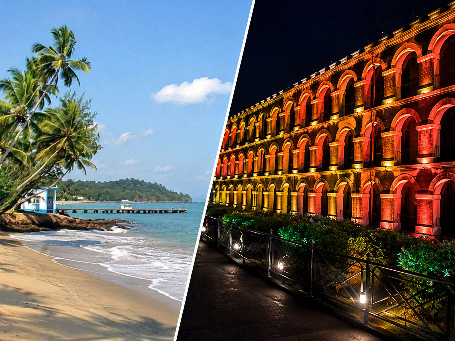 Visit To Carbyn's Cove Beach & Cellular Jail With Light Show